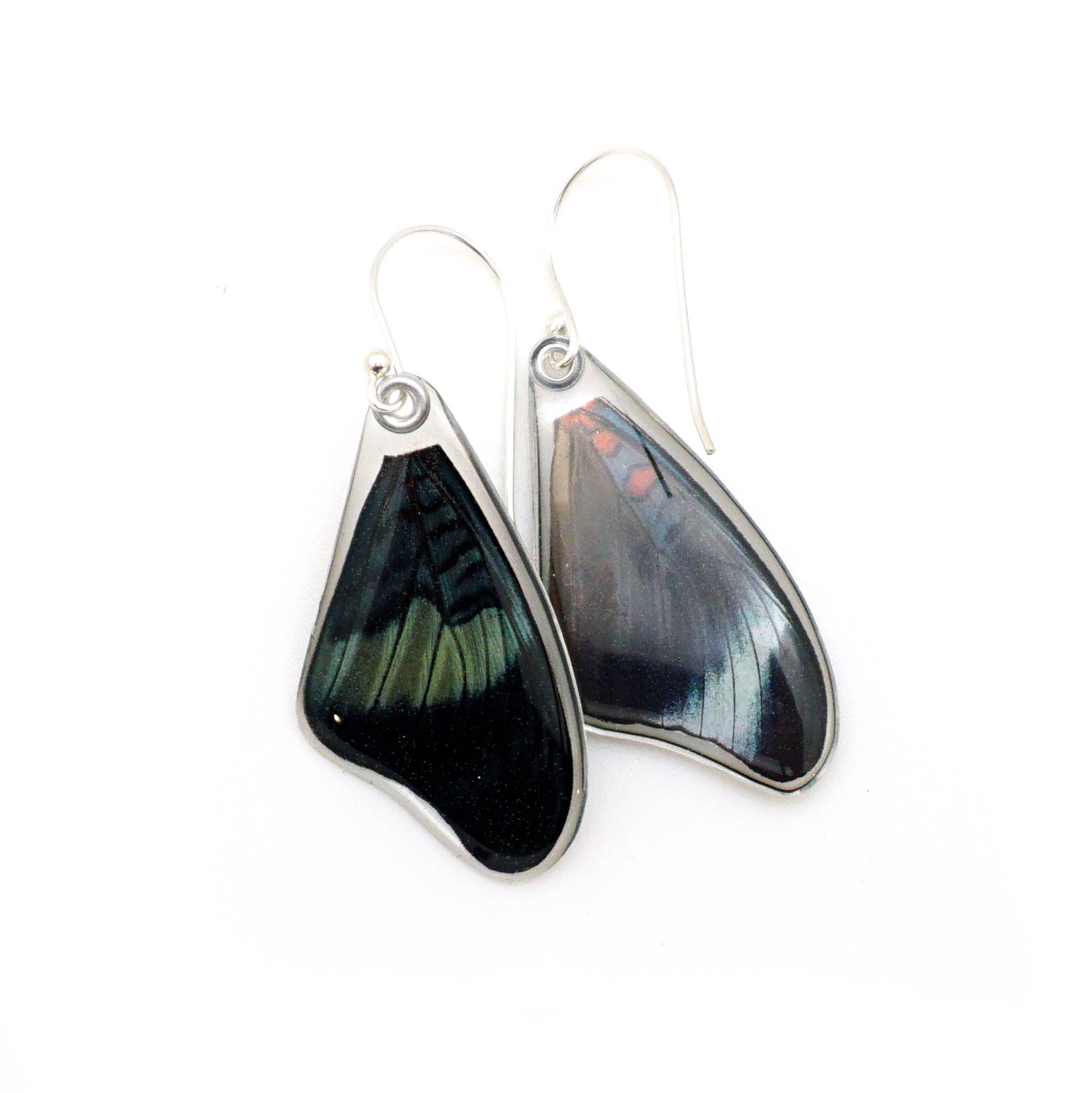 Wingstitution - Wholesale Dangle Earrings - 0645 Butterfly Earrings, Red Flasher Butterfly, Top Wings1