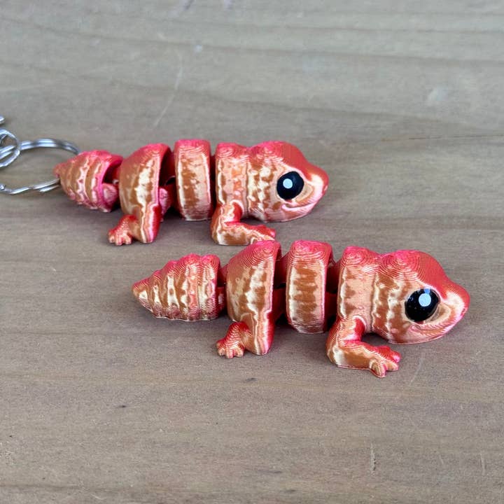 LNZ Custom Design - Wholesale Keychain - Kids - Gecko Keychain & Toy