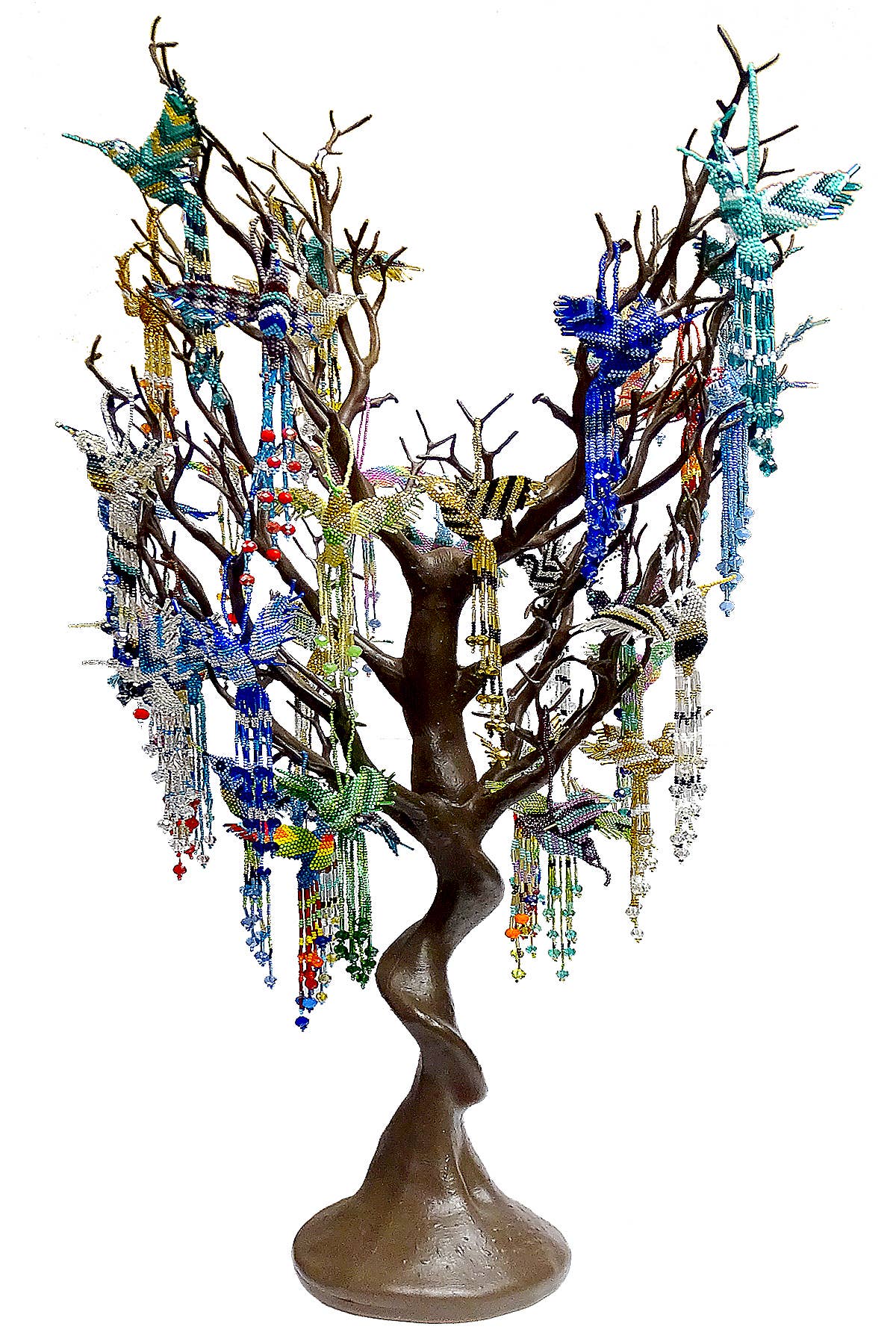 Pichincha - Wholesale Ornament - Beaded Hummingbird Figurine Seed Bead Fringe Dangle Ornament6