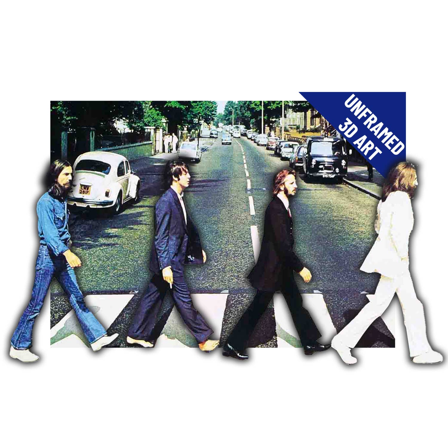 The Beatles Abbey Road 3D Lenticular Posters Prints Wall Art