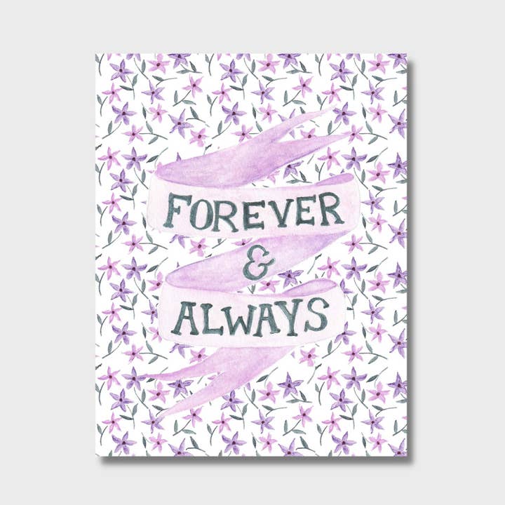 Forever & Always Greeting Card for wholesale by Tulip Design Company