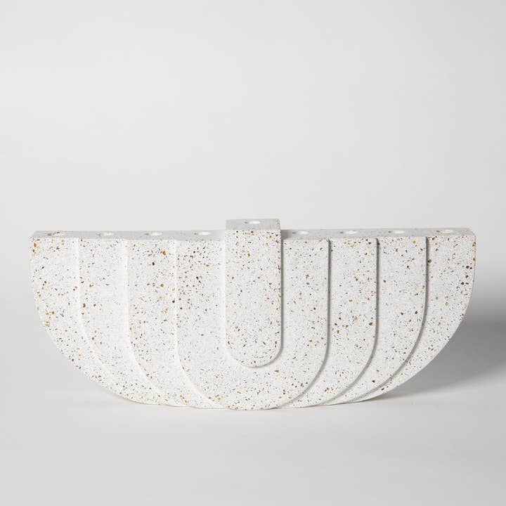 pretti.cool - Wholesale Menorah - Menorah | White Terrazzo