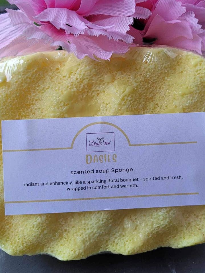 Daisies Soap Sponge for wholesale by Divaspa