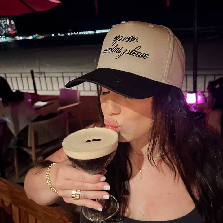 Ruby Moon - Wholesale Trucker Hat - Women's - Espresso Martini Please -Embroidered Trucker