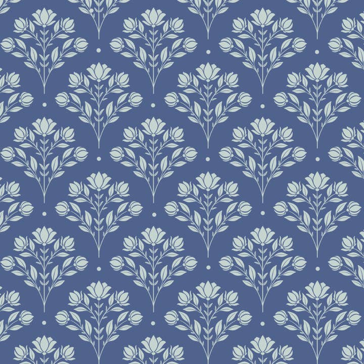 Roxy Lane Design - Wholesale Wrapping Paper Roll - Wrapping Paper Rolls - Floral Scallops - 2 Sheets1