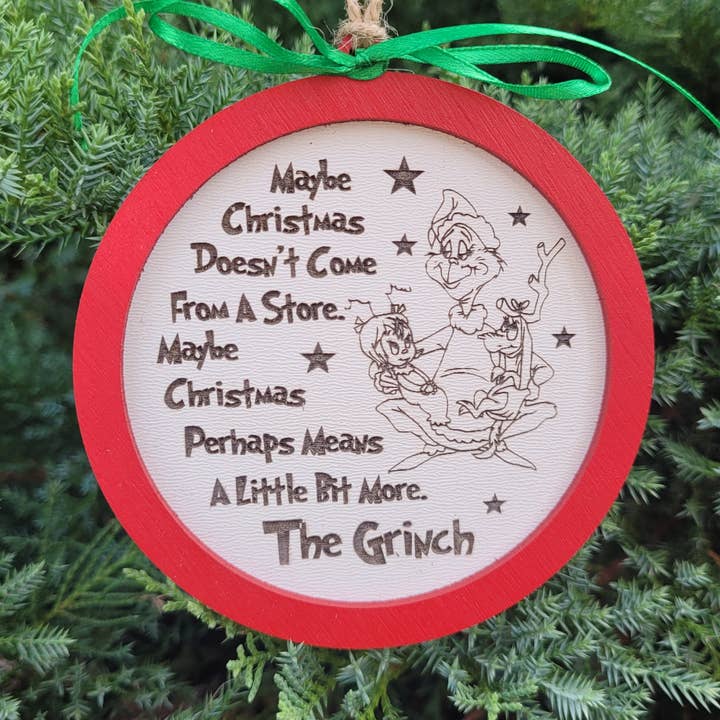 Grinch Ornament for wholesale by Within the Grain
