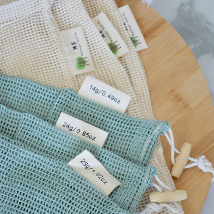 Me Mother Earth - Wholesale Grocery/shopping bag - Organic Cotton Mesh Produce Bags- 3 Pack4