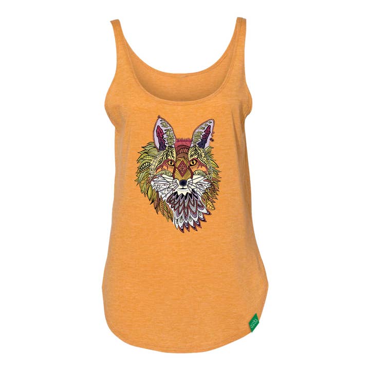 Boho Fox Women's Scoop Tank for wholesale by Wild Tribute
