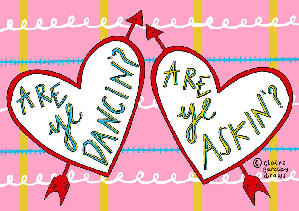 Claire Barclay Draws – wholesale Coffee mug – Are Ye Dancin'?! Are Ye Askin'?! Mug3