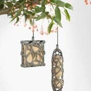 SingingFriend – Alimentador de pássaros por atacado – Comedouro para pássaros Sam em plástico reciclado com caixa de presente e alimento1