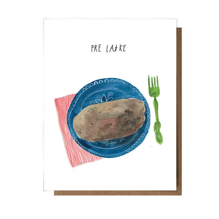 Biglietto di Auguri Pre Latke per la vendita all'ingrosso da parte di The Esme Shop