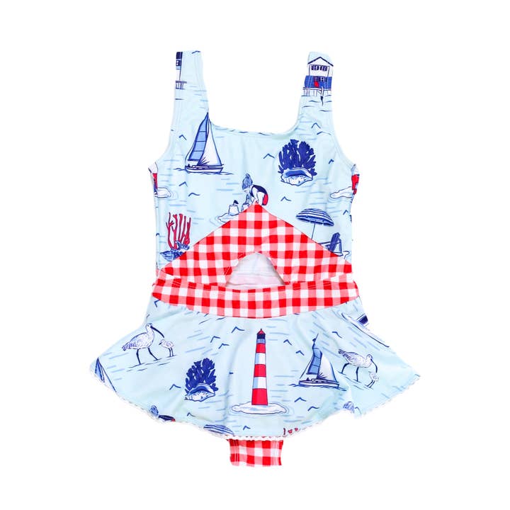 Kustnära skatt en bit baddräkt för wholesale av Blueberry Bay