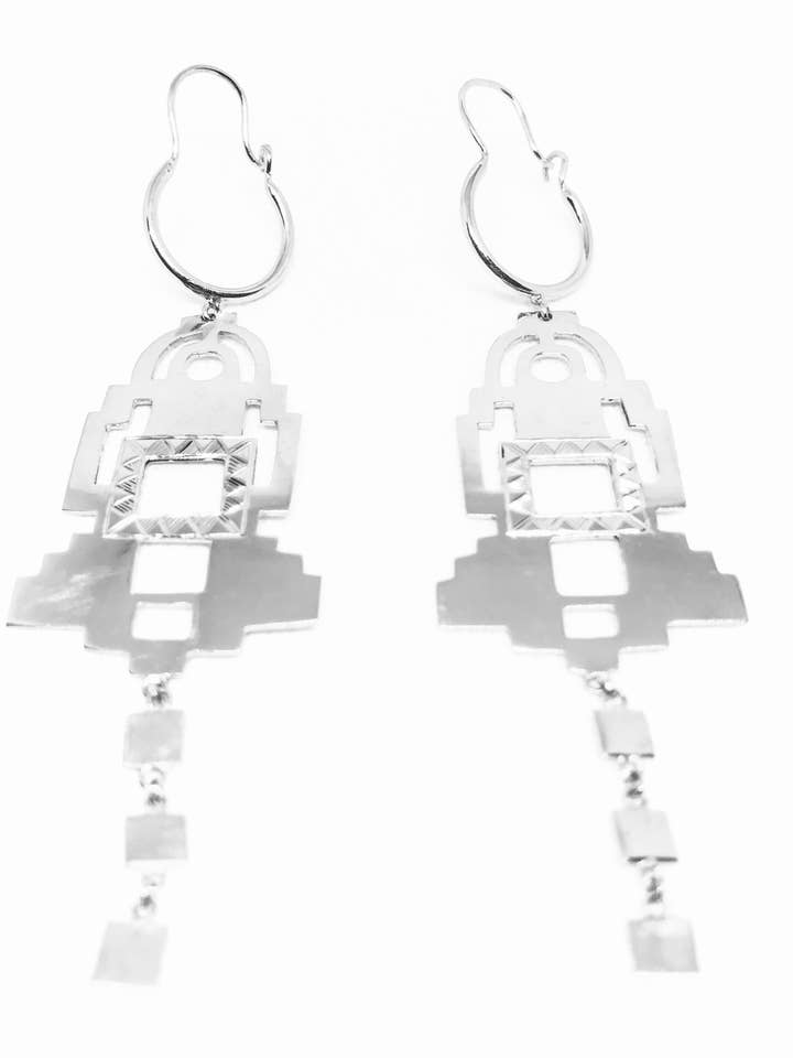 The Temple of Light Earrings 925 Silver for wholesale by SHE ARCHIVES
