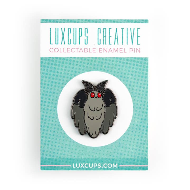 LuxCups Creative - Wholesale Lapel Pin/Button - Mothman Pin1