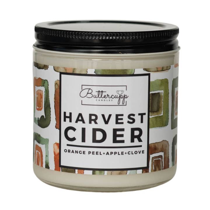 Harvest Cider Soy Wax Candles and Melts for wholesale by Buttercupp Candles