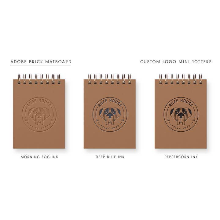 Ruff House Print Shop - Wholesale Notebook - Custom : Logo Mini Jotter Notebook
