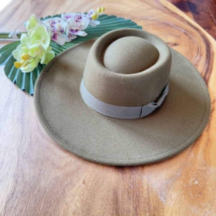 Queens INC - Vente Canotier – femme - Chapeau canotier à large bord - Ruban gros-grain assorti13