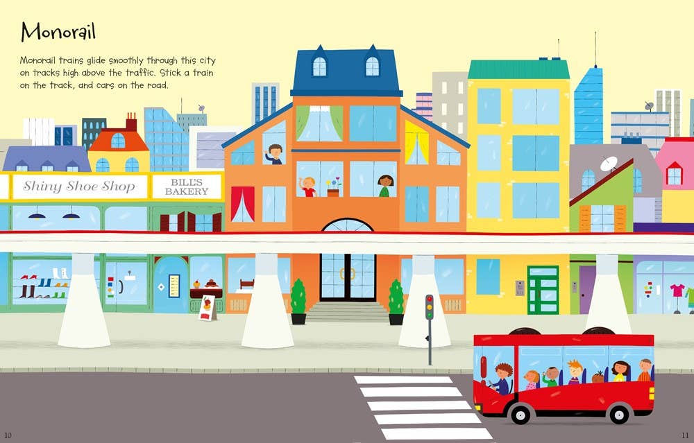 HarperCollins - Wholesale Coloring & Activity Book - Kids & Baby - First Sticker Book Trains : Usborne1