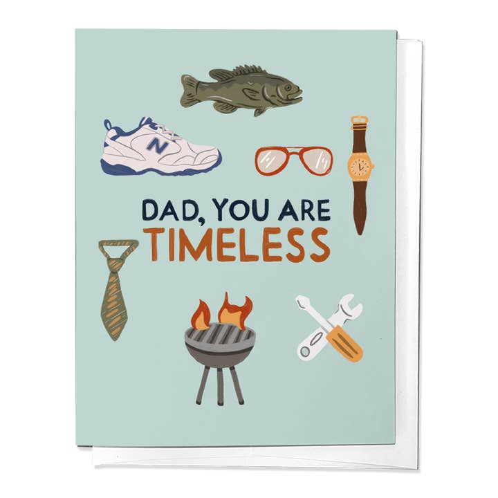 Dad, You Are Timeless, Iconic Father's Day Greeting Card for wholesale by Parcel Island