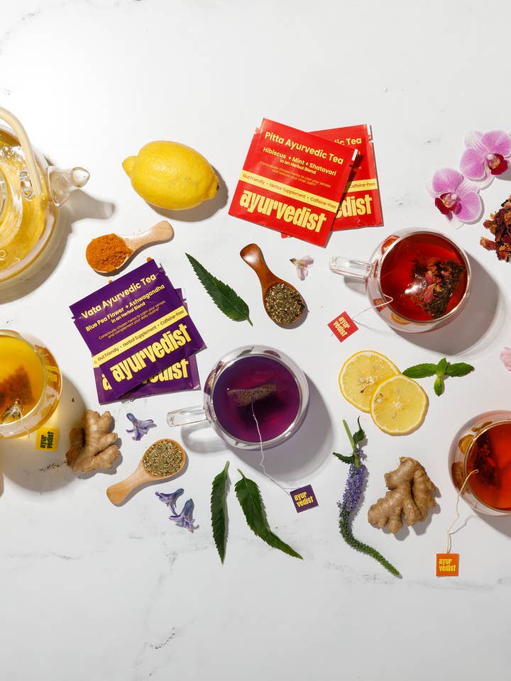 Pack d'échantillons Ayurveda pour la longévité | 60 sachets de thé | Bio pour la vente par Nama Water