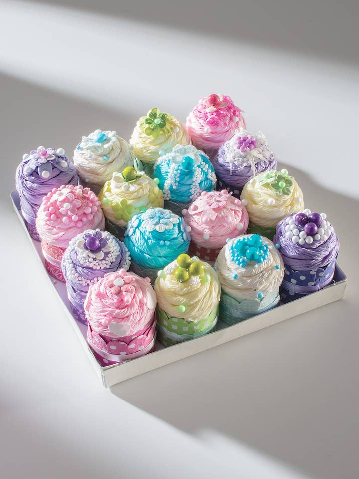 Mini-Handgemachte Papier-Cupcake-Box für den Großhandel von Namaste