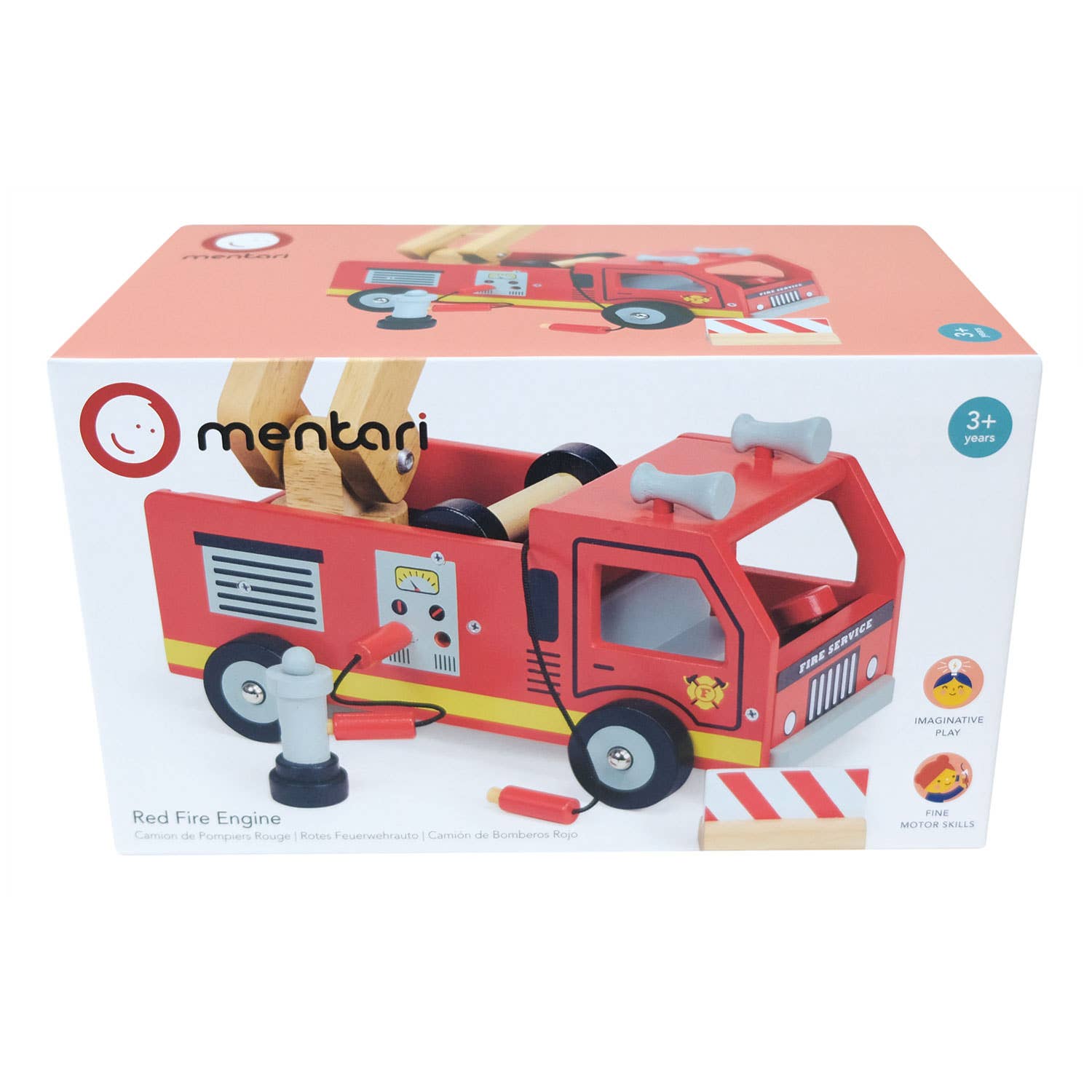 Mentari Toys - Wholesale Toy Car/Truck - Kids - Red Fire Engine3