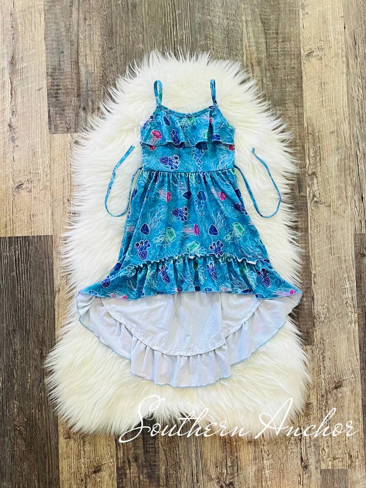 Diamantvandmand høj-lav twirl kjole for engroshandel hos Southern Anchor