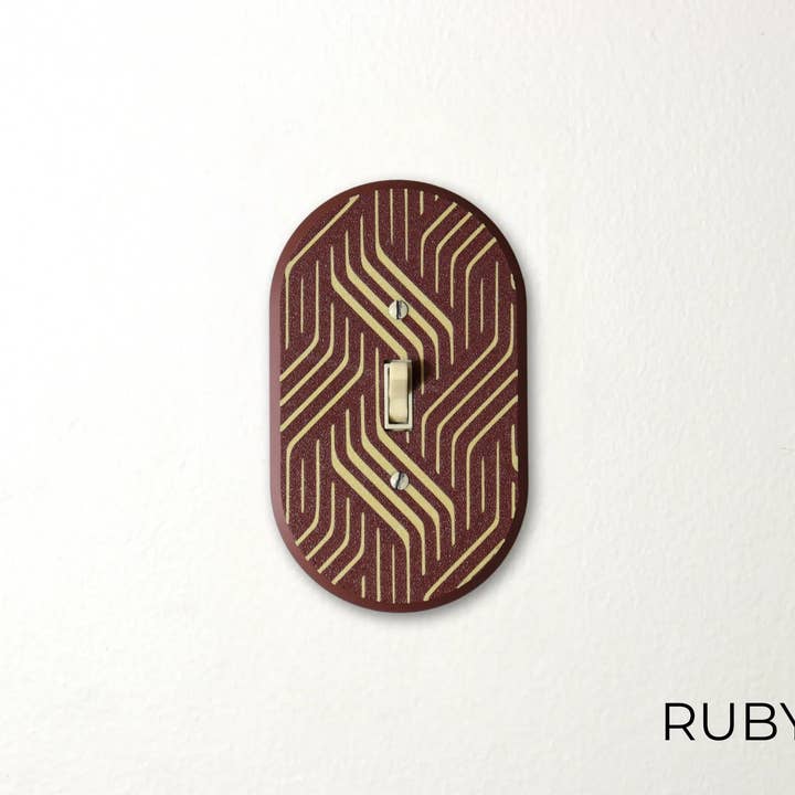 Lellume - Wholesale Light Switch Cover/Plate - Mid Century Light Switch Plate – Retro Wall Cover #5 Design4