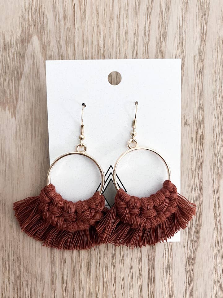 Autumn Rust Rounds for wholesale by Purely Macrame