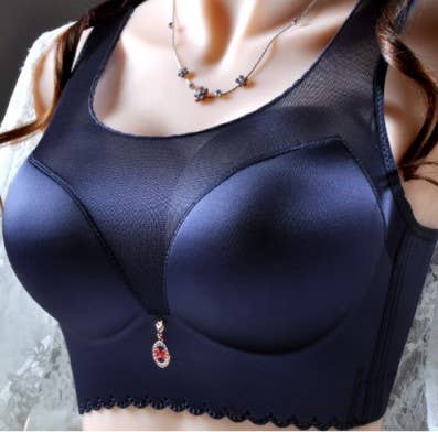 SugarQuoteMeNot LLC - Wholesale Bra - Women's - Flattens Back- Lace and Satin Heavy Duty Bra12