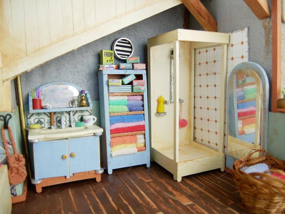 Het Muizenhuis - Wholesale DIY Craft Kit - Kids DIY Dollhouse Furniture Kit - Bathroom (Scale 1:12)7