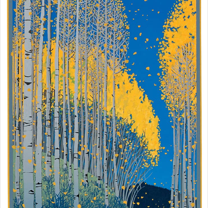 Pomegranate - Wholesale Stationery/Notecard Set - Kate Krasin: Aspen Notecard