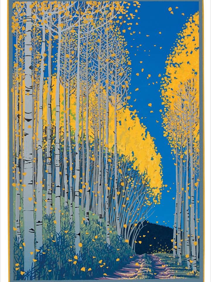 Kate Krasin: Aspen Notecard for wholesale by Pomegranate