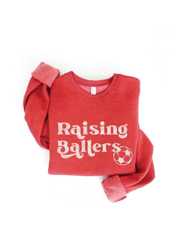 OAT COLLECTIVE - Wholesale Graphic Sweatshirt - Women's - RAISING BALLERS SOCCER Graphic Sweatshirt10