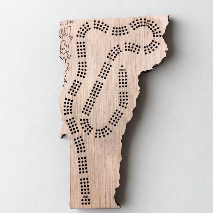 Vermont Cribbage Board Set for wholesale by Nautically Northern