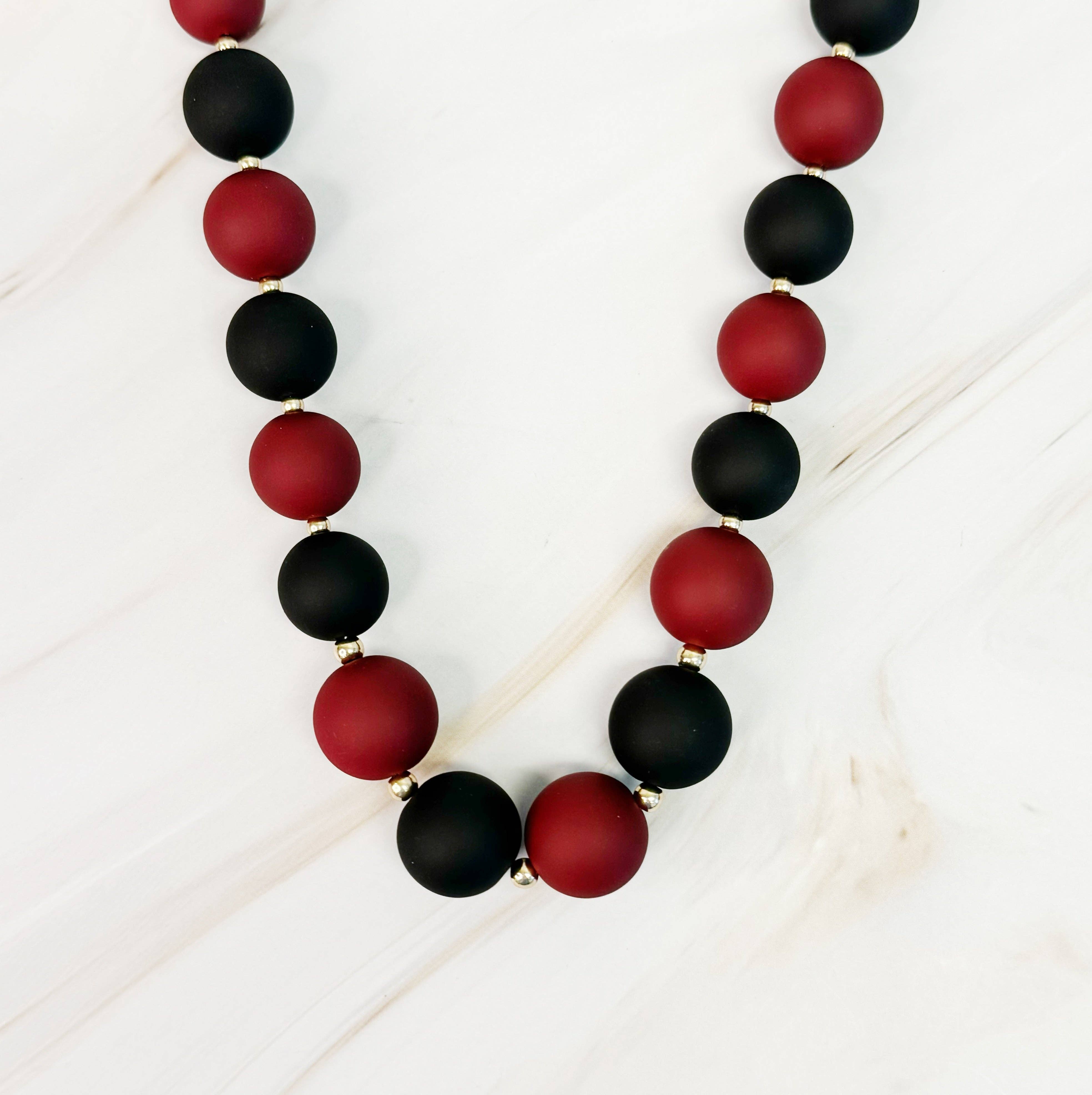 Ellison+Young - Wholesale Beaded/Pearl Necklace - Champion Of The Game Ball Bead Necklace0