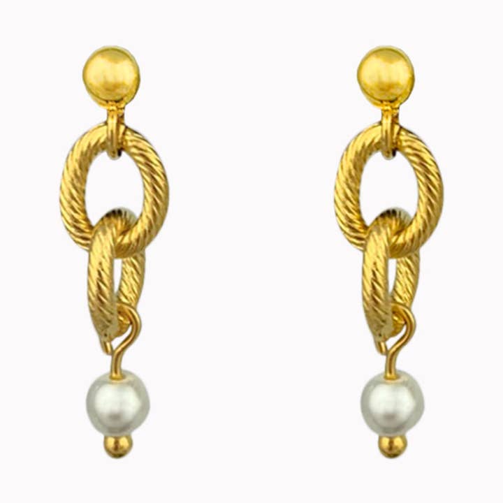 Brincos de Corrente Torcida por atacado de Don' aparte