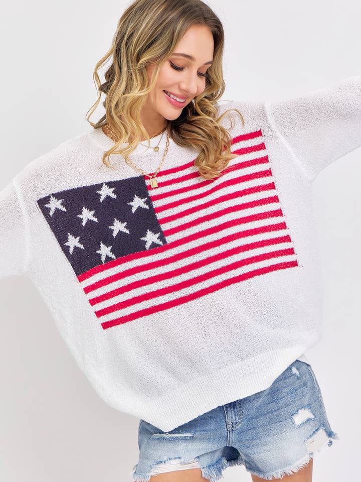 4TH OF JULY STARS AND STRIPES AMERICAN FLAG for wholesale by Sweet Lovely by Jen