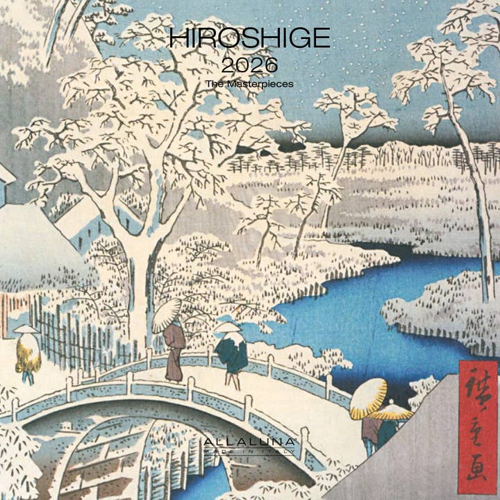 HIROSHIGE - PETIT CALENDRIER MURAL 7 x 7 pour la vente par Nelson Line