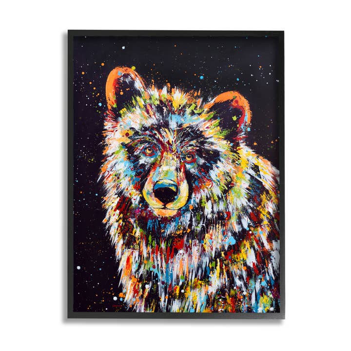Modern Bear Urban Strokes Framed for wholesale by Stupell Industries