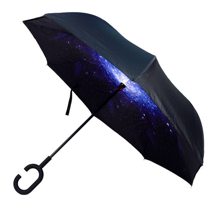 Selini New York - Wholesale Umbrella - Unisex - Big Bang Explosion Galaxy Double Layer Inverted Umbrella