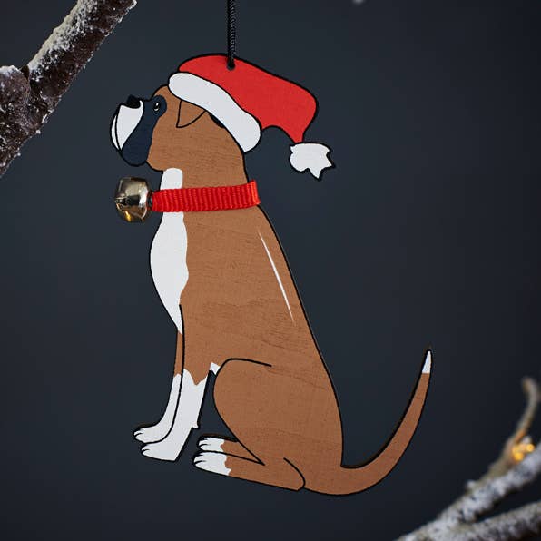 Julepynt/Ornament - Boxer for engroshandel hos Sweet William Designs