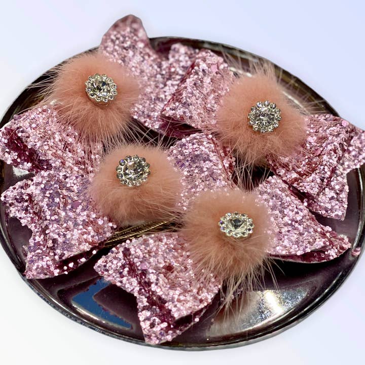 Bark Fifth Avenue - Wholesale Barrette - Women's - Glamoratzzi Pom Pom Hair Barrettes1