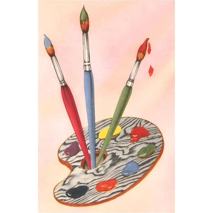 Magnet AT-356 Paint Brushes and Palette for wholesale by Found Image Press