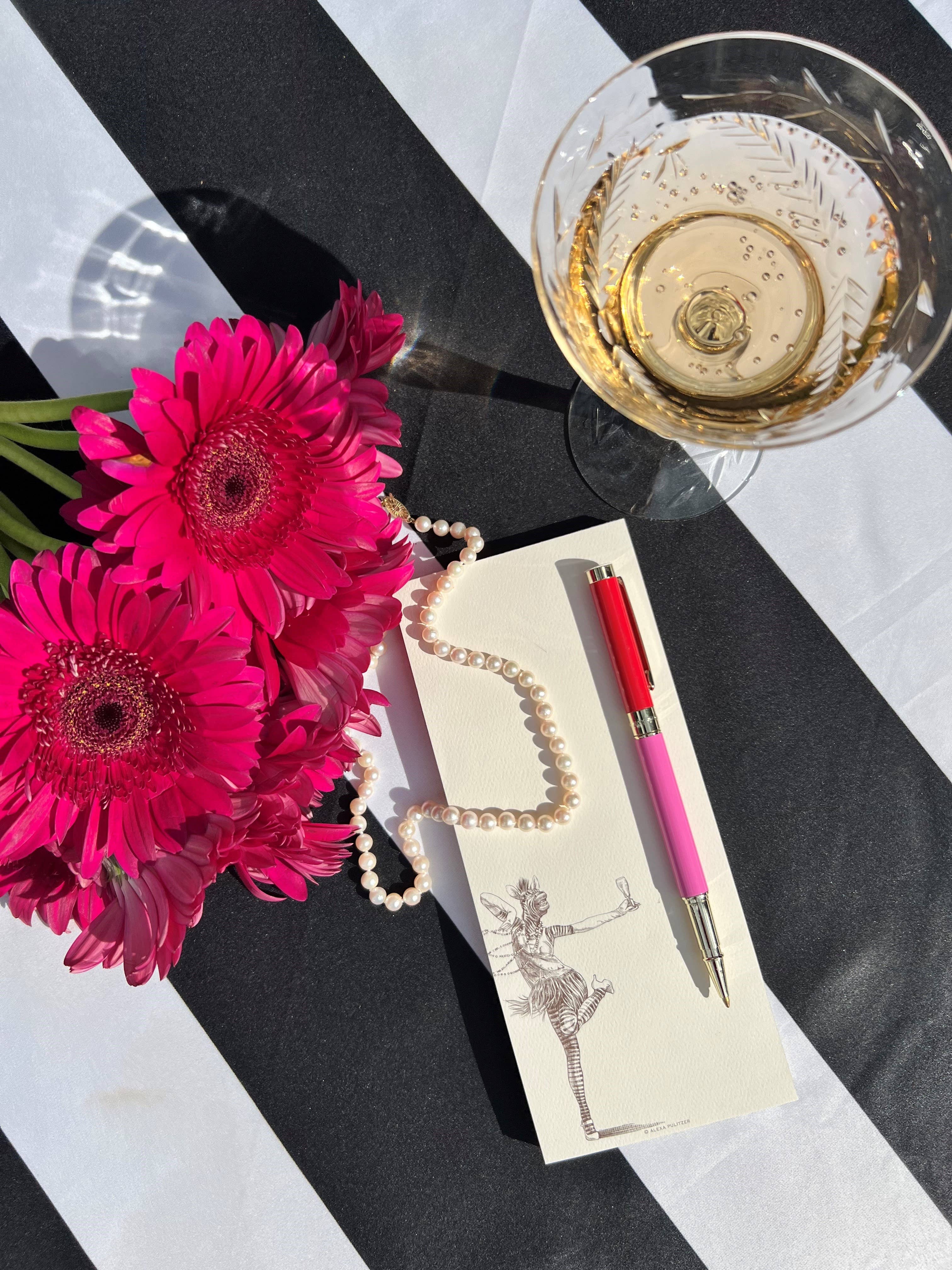 Alexa Pulitzer - Wholesale Notepad - Zebra Flapper Long Pad1