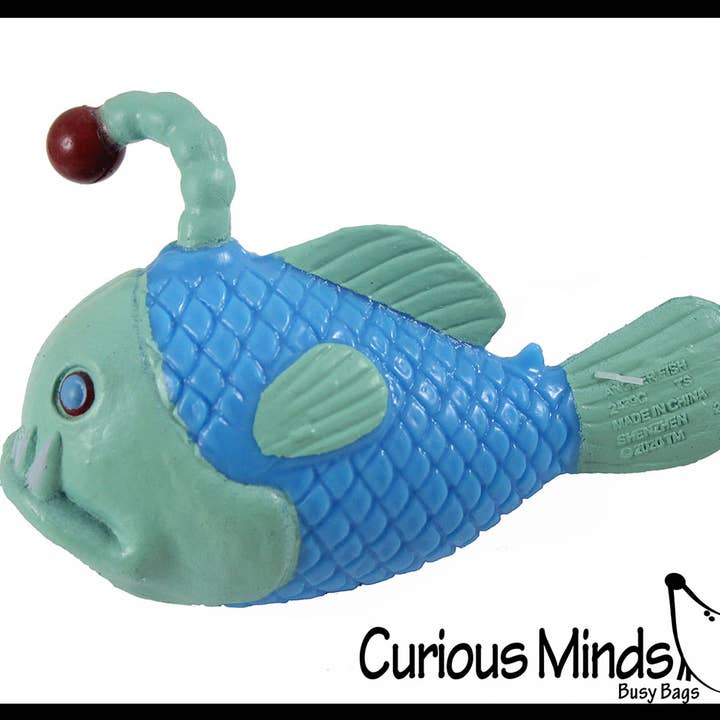 Curious Minds Toys – wholesale Fidget toy – Kids – 1 Angler Fish Crunchy Stretchy Fidget Sensory Toy