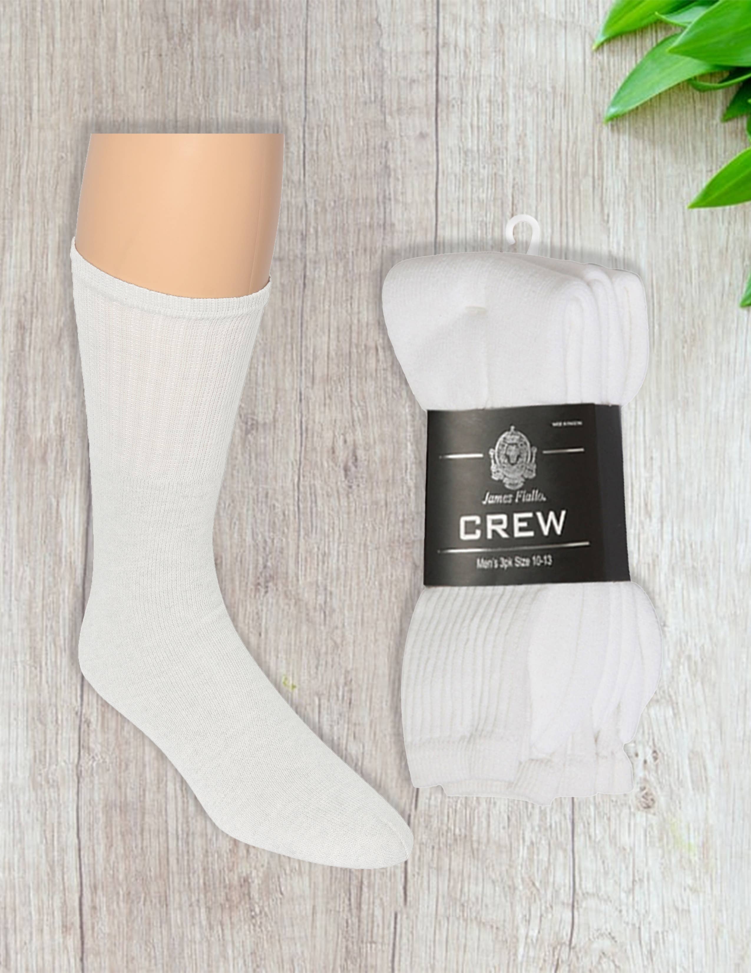 Isadora, Tipi toe, & James Fiallo - Wholesale Socks - Men's - Men's James Fiallo 3 Pack Athletic Sports Crew Socks2
