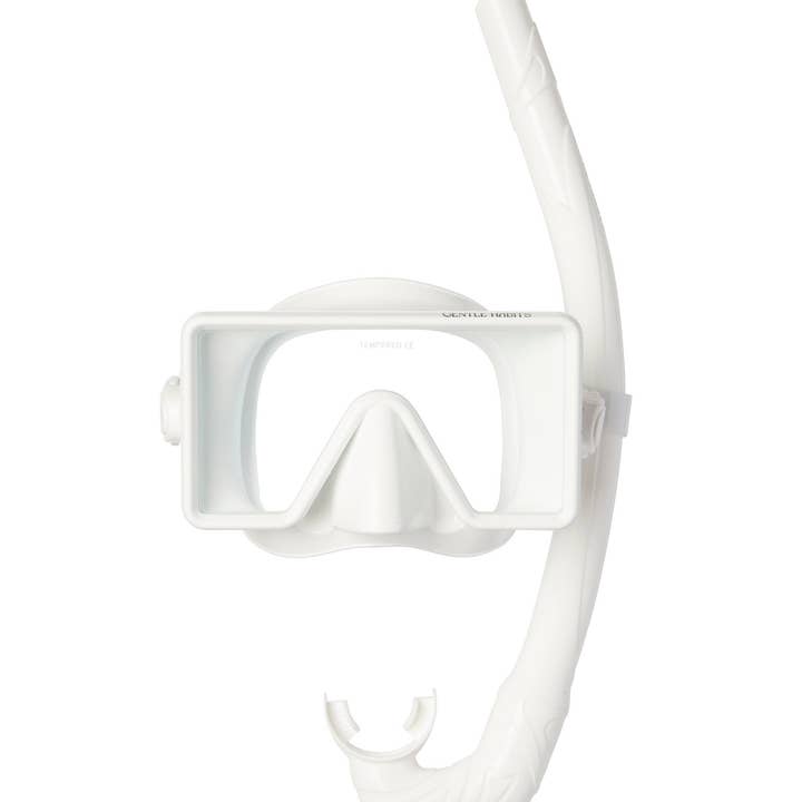 Gentle Habits - Wholesale Swimming goggles – Unisex - Barbados Dive Mask and Snorkel - WHITE2