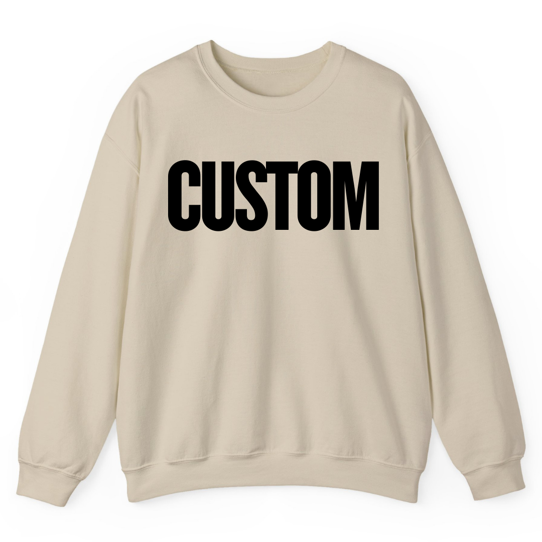 TheWorldOfMYes – wholesale Graphic sweatshirt – Unisex – Custom Printed Sweatshirt with Your Text or Logo2