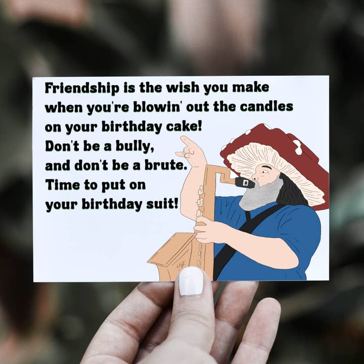 Minecraft fødselsdags-rap-hilsen kort for engroshandel hos Geeked Out Greetings